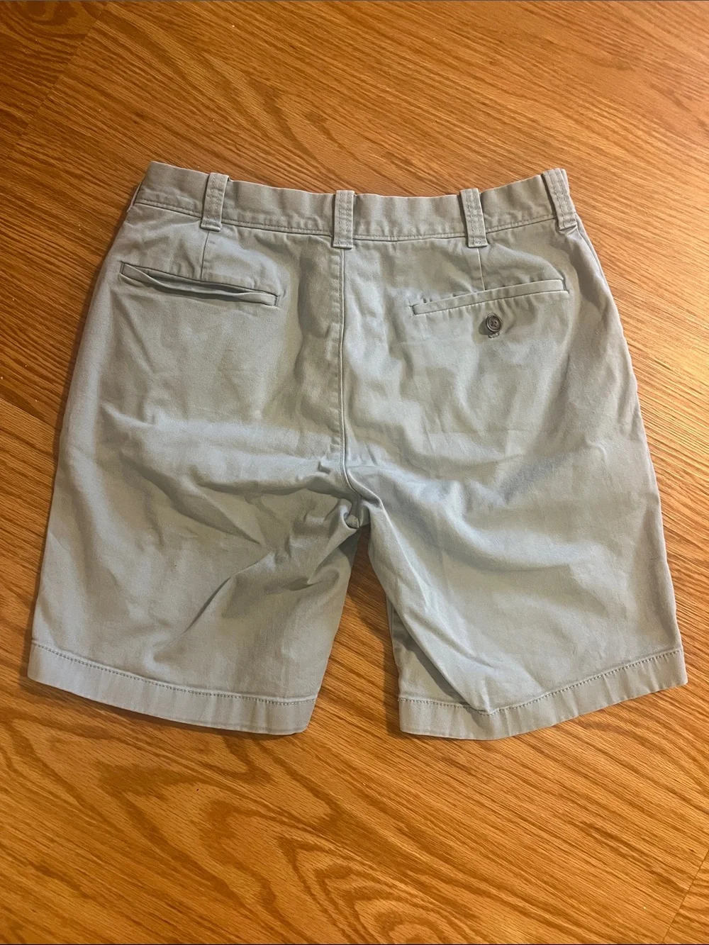 J. Crew Men’s Pale Blue Flat-Front Chino Shorts